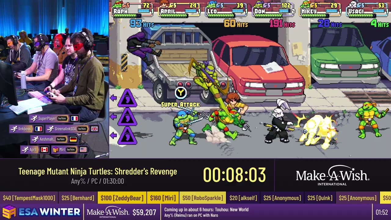 Teenage Mutant Ninja Turtles: Shredder's Revenge [Any%] - #ESAWinter24