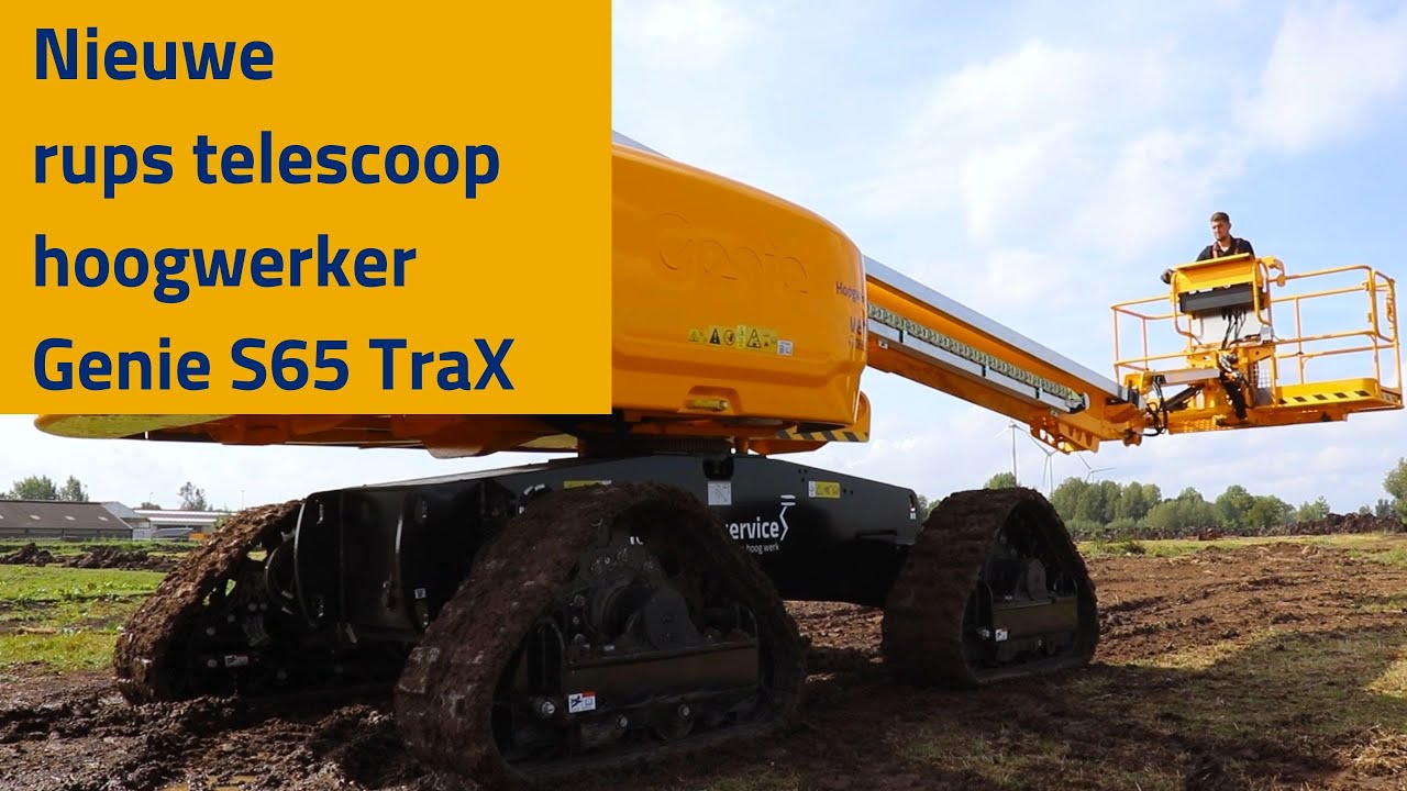 Nieuwe rups telescoophoogwerker Genie S-65 TraX bij Hoogwerkservice.
