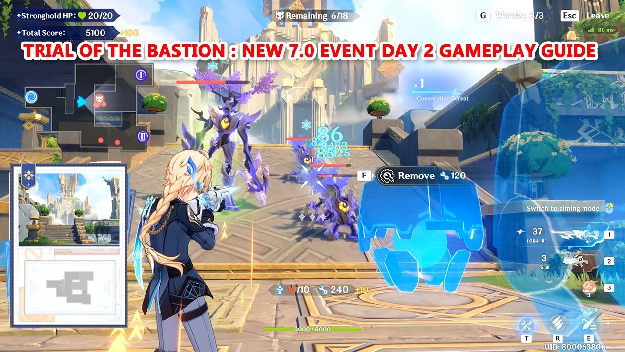 Genshin Impact Trial of the Bastion : New 7.0 Event Day 2 Gameplay Guide