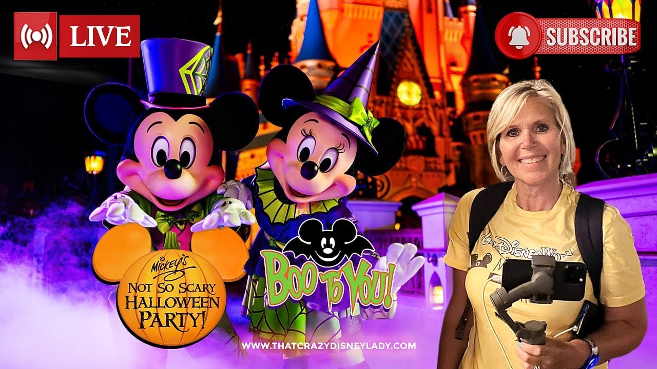 Mickey's Not so Scary Halloween Party...  parade. characters. fireworks 9/2/25 #live