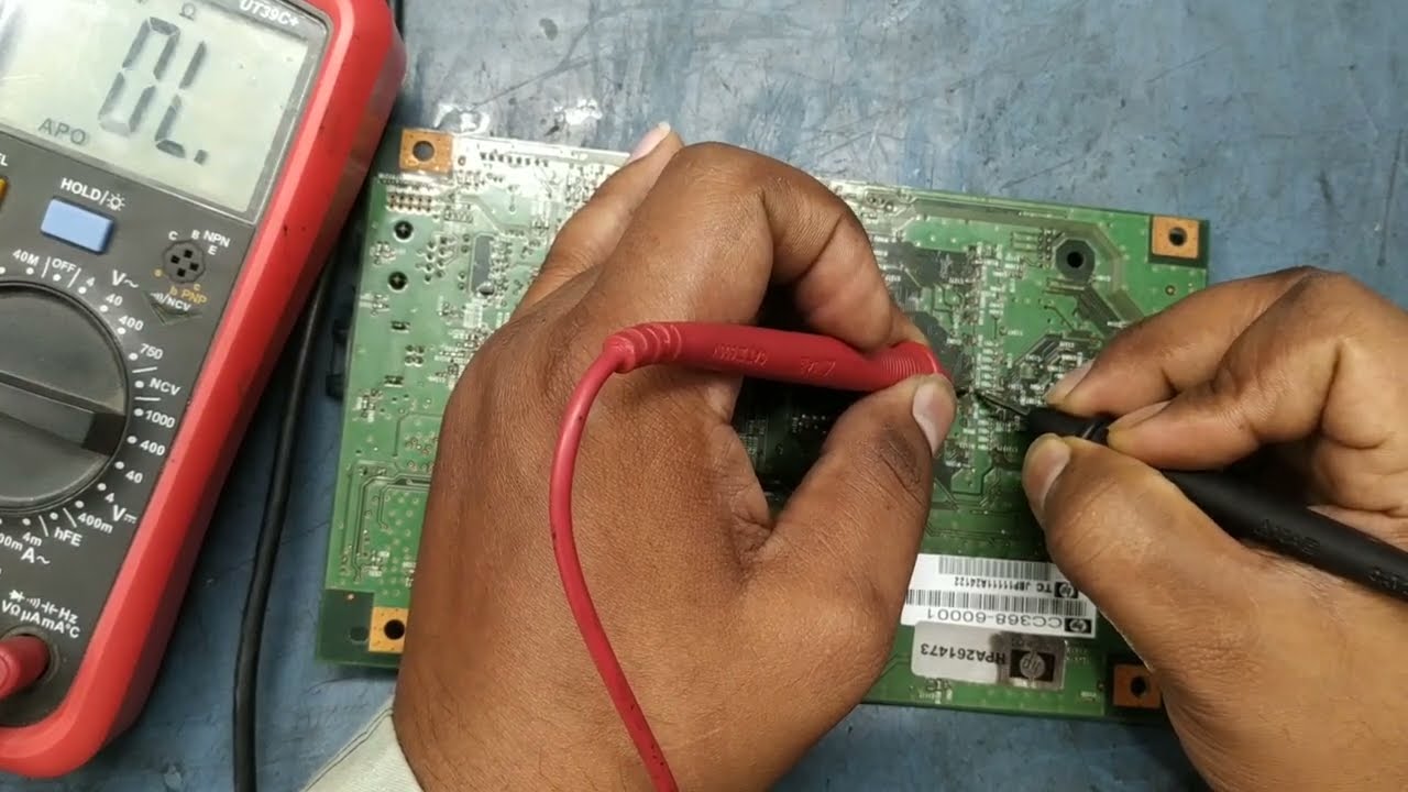 How to repair Hp laserjet 1522nf logic card no display problem 100%fix in the video