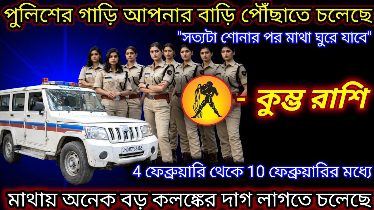 কুম্ভ রাশি ♒ পুলিশের গাড়ি আপনার বাড়ি পৌঁছাতে  চলেছে | 4  February - 10 February 2026