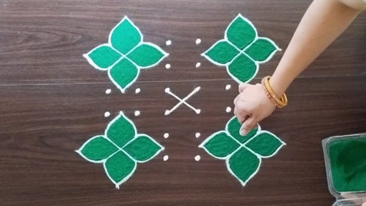 6x6 rangoli | thipkyanchi rangoli | festival muggulu | traditional muggulu