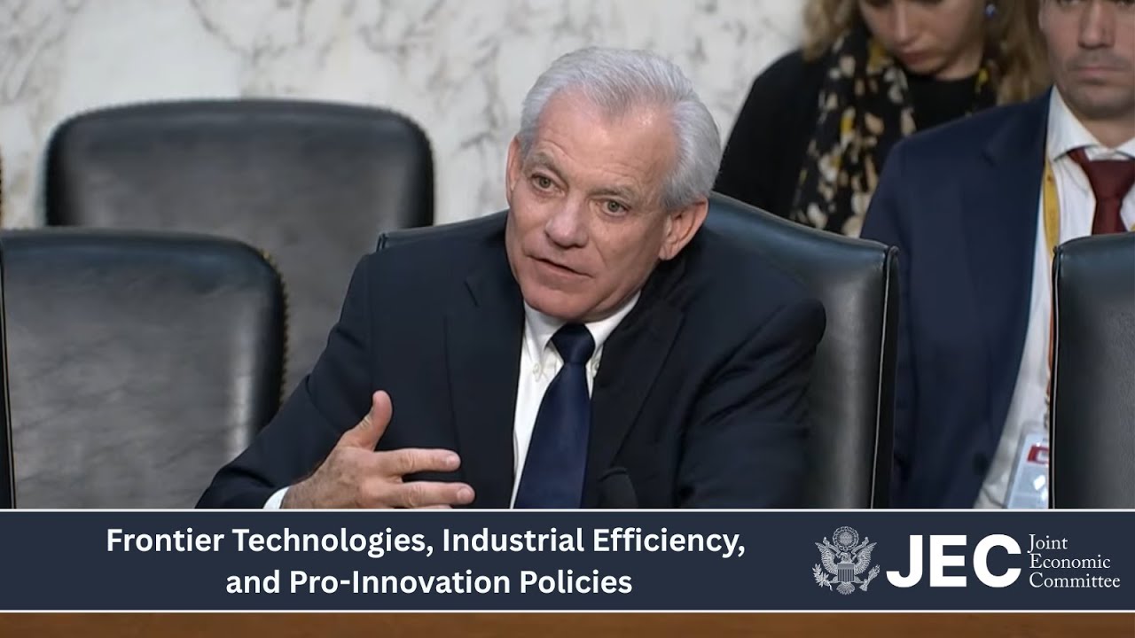 Chairman Schweikert's Remarks | JEC Hearing on Frontier Technologies and Pro-Innovation Policies