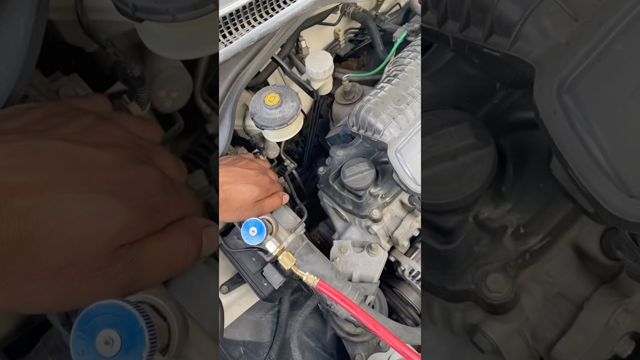 Honda Civic A/C GAS Charge #lowpickup #acproblems #acgascharge