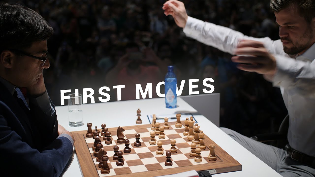 Carlsen vs Anand | World Champion Battle | First Moves GRENKE Chess Classic 2019