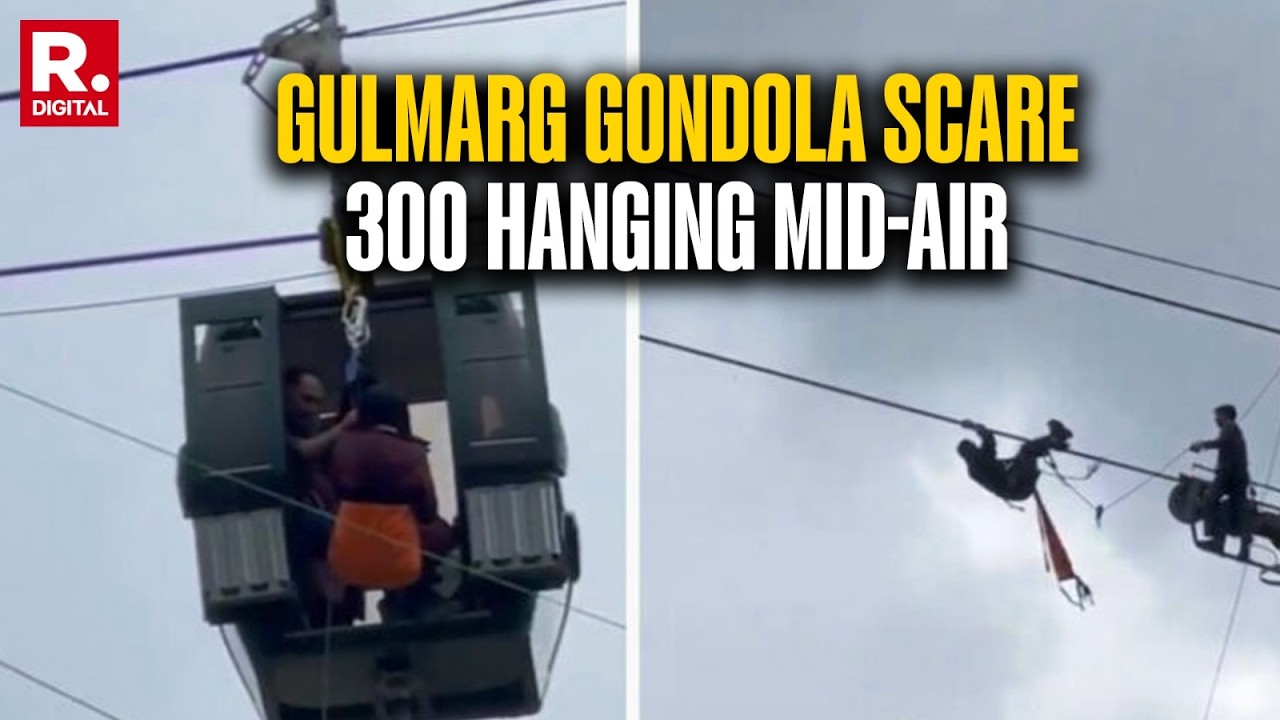 BREAKING | Tech Snag Hits Gulmarg Gondola, 300 Tourists Rescued Safely After Mid-Air Halt