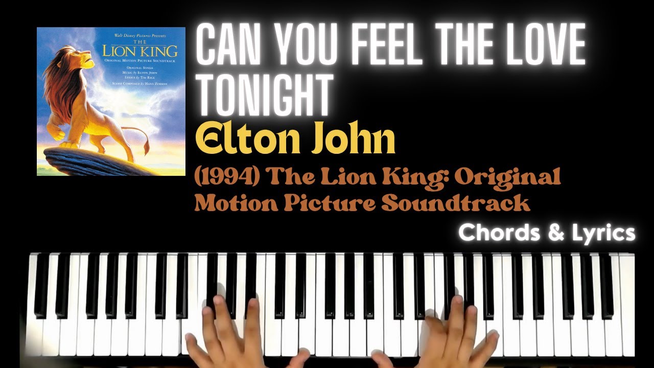 Can You Feel The Love Tonight - Elton John | Piano ~ Cover ~ Accompaniment ~ Backing Track ~ Karaoke