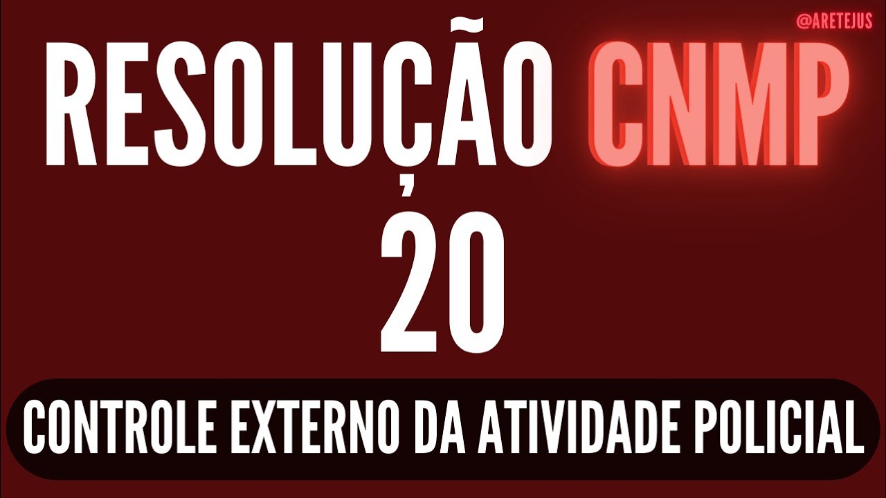 Resolução 20 CNMP controle externo da atividade policial em Audiobook 🎧 📚