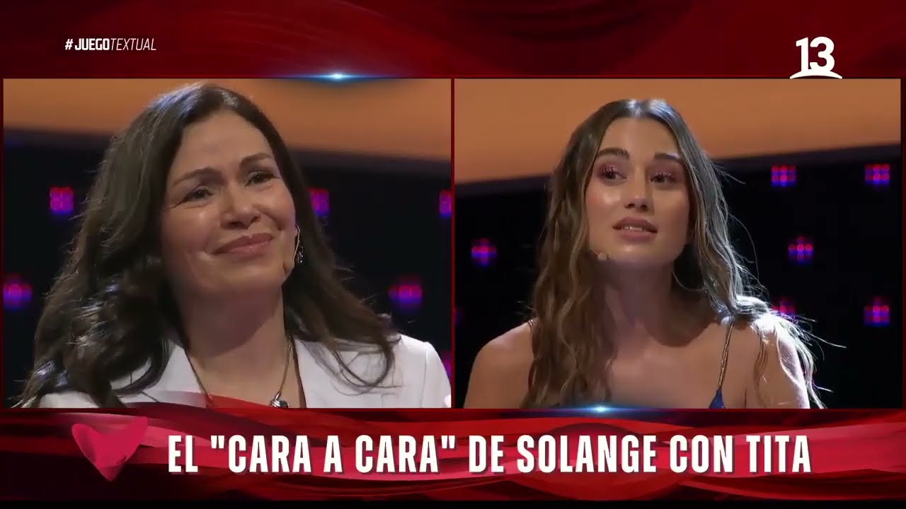 Cara a cara con Solange Lackington. Juego Textual, Canal 13.