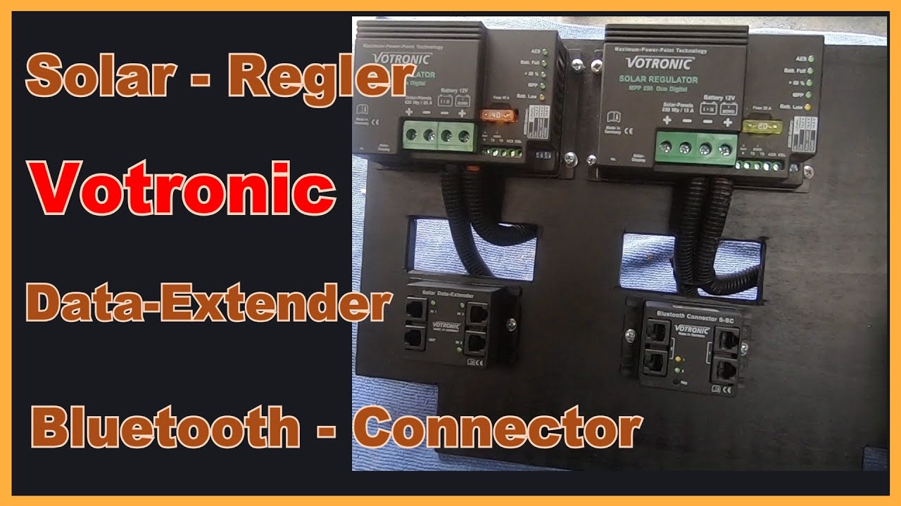 Votronic Solarregler MPP 250 u. 430 Duo Digital, Votronic Bluetooth Connector  und Data Extender