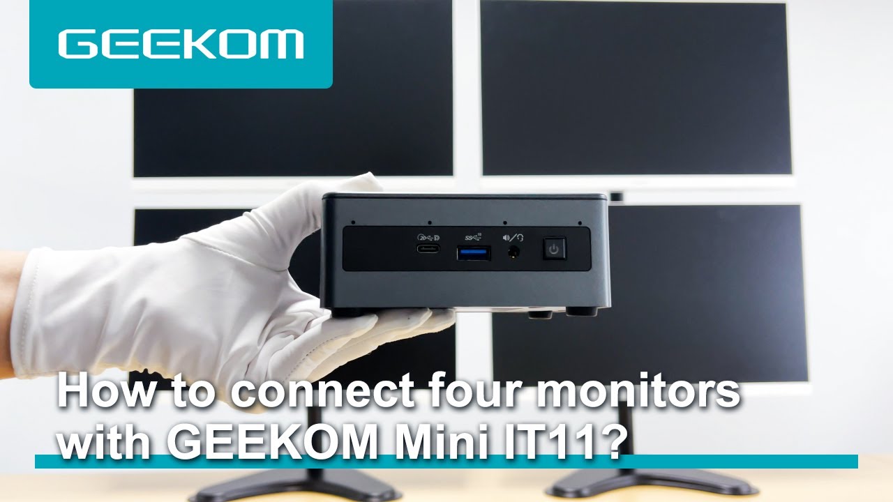 Как подключить четыре монитора к GEEKOM Mini IT11?