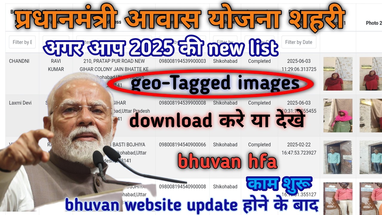 Pradhanmantri Aawas Yojana Shahri Geo-Tagged Check Kare / pm awas yojana geotagging kaise check kare