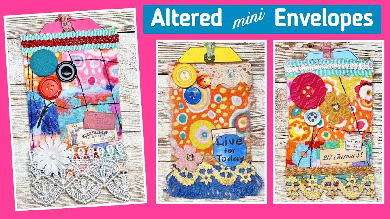 🌸NEW #divadelight project ➡️ Altered mini Envelopes 