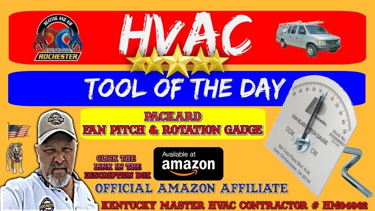 Packard Fan Pitch & Rotation Gauge : HVAC Tool of the Day