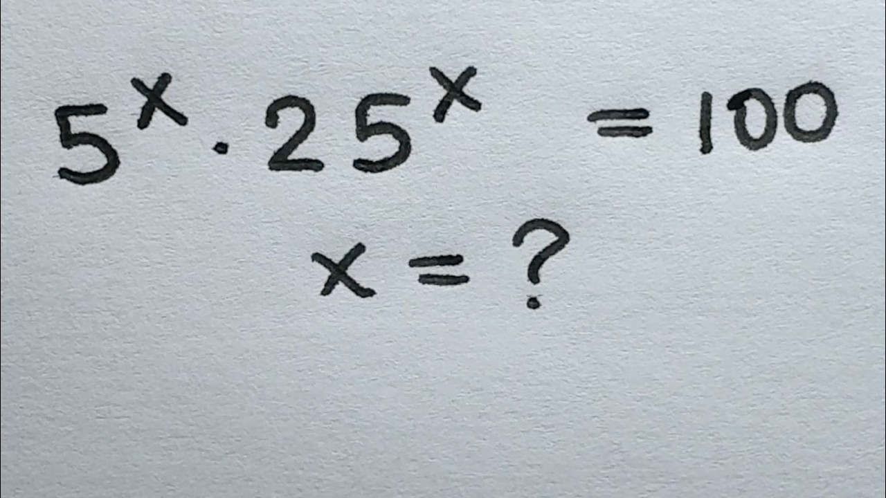 Solve for x in this nice exponential equation | Math Olympiad Mathematics