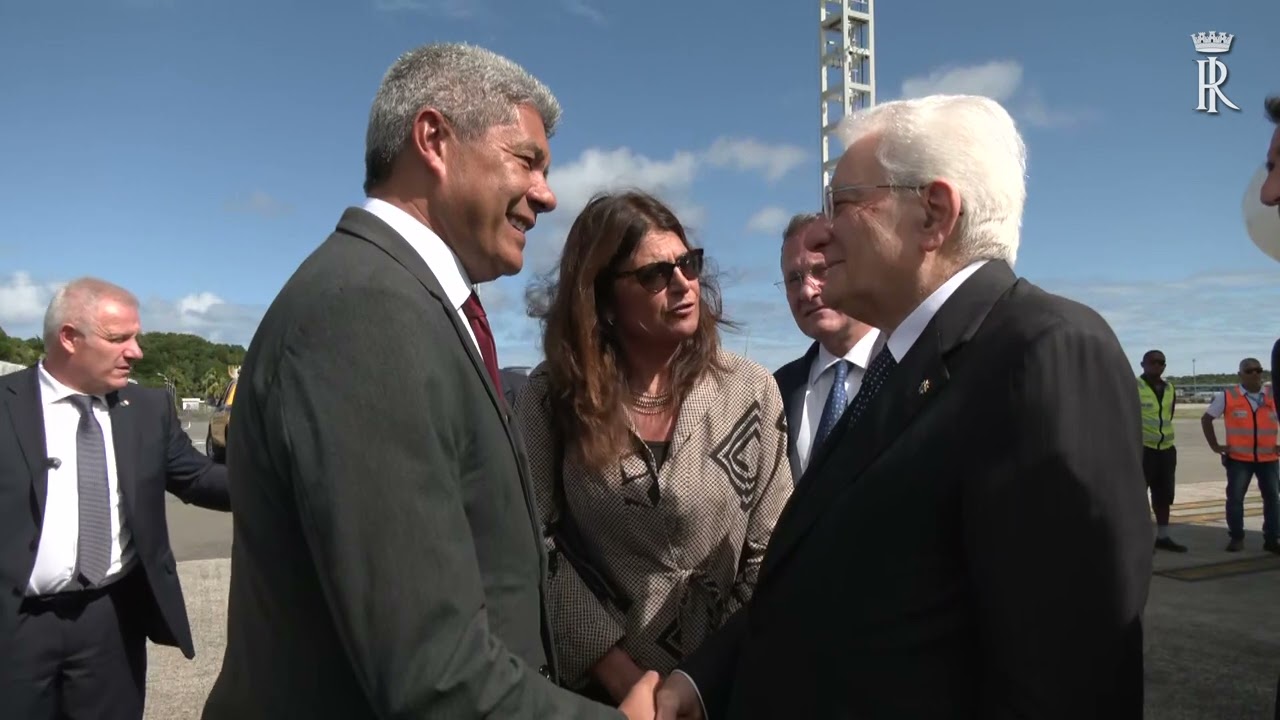 Mattarella arriva a Salvador