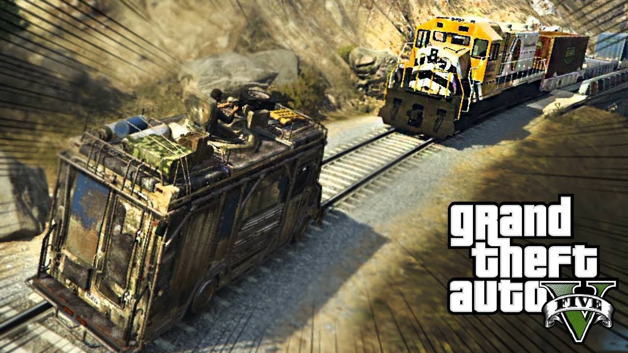 CAMINHÃO BLINDADO VS TREM! - GTA V Online