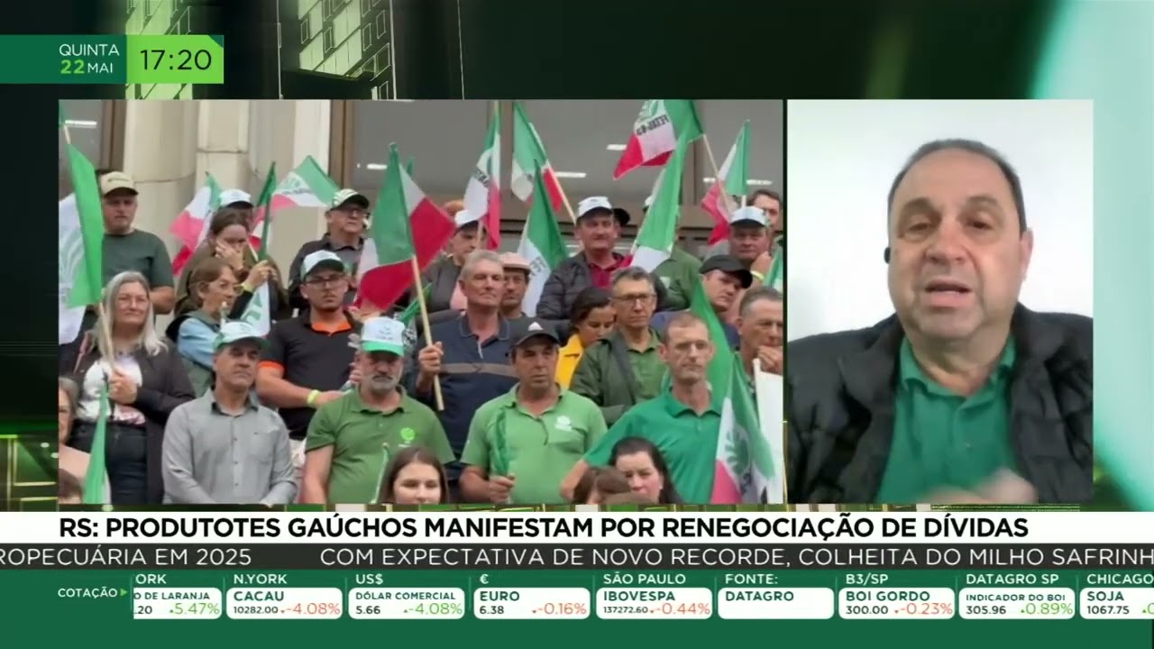 RS: Produtores gaúchos manifestam por renegociação de dívidas