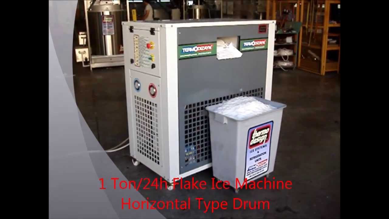 1Ton/day flake ice machine - Horizontal type ice drum