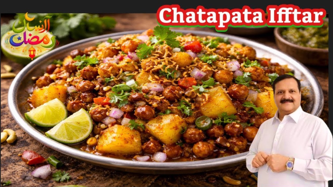Mumbai Famous Chana Batata Chaat Recipe | Street Style | Ramzan Special Iftar (چنا بٹاٹا چاٹ)