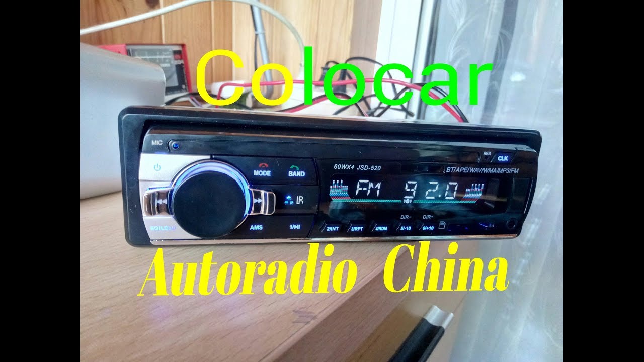 JSD-520 autorradio china contenido e instalación.