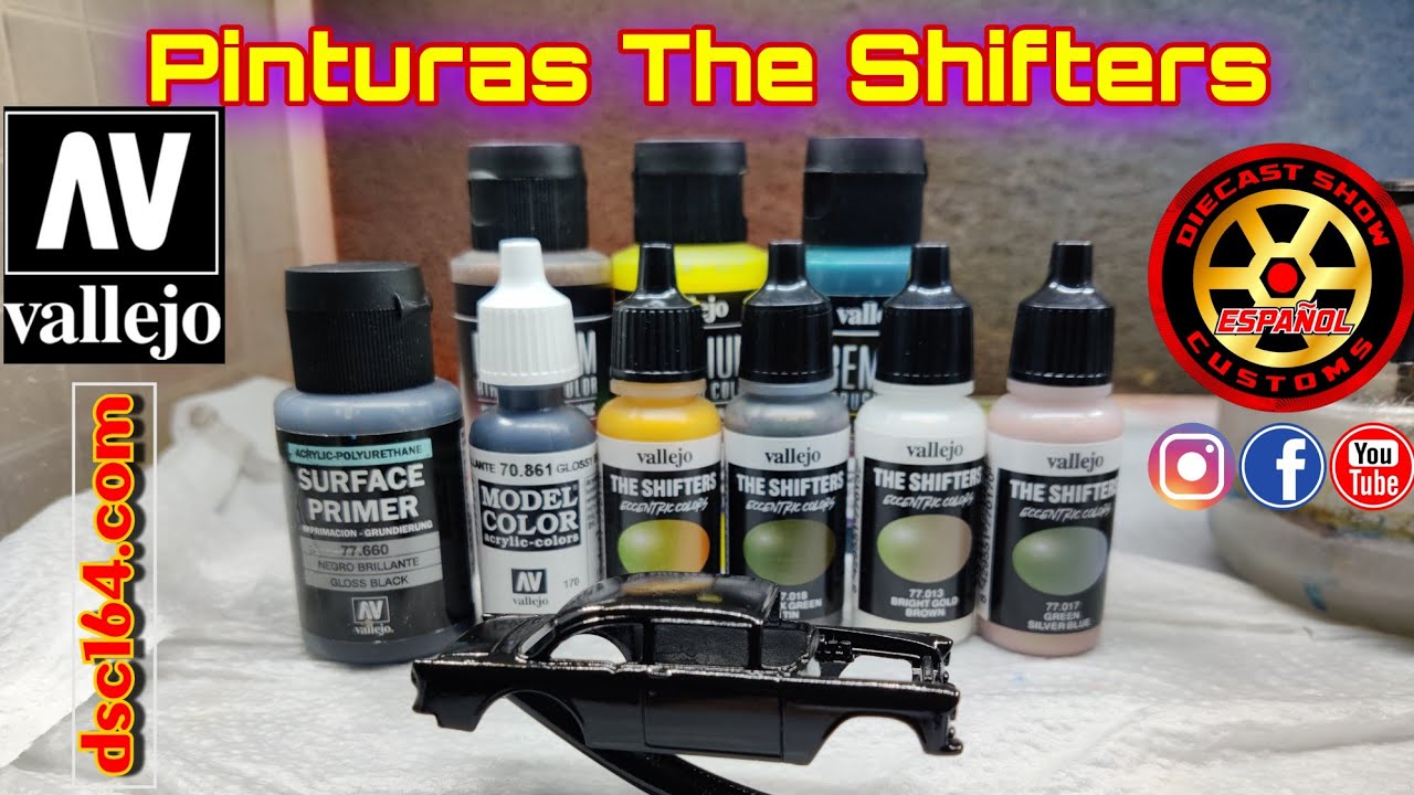 #vallejo #candypaint Como pintar Un Hot Wheels con Pintura Vallejo Shifters