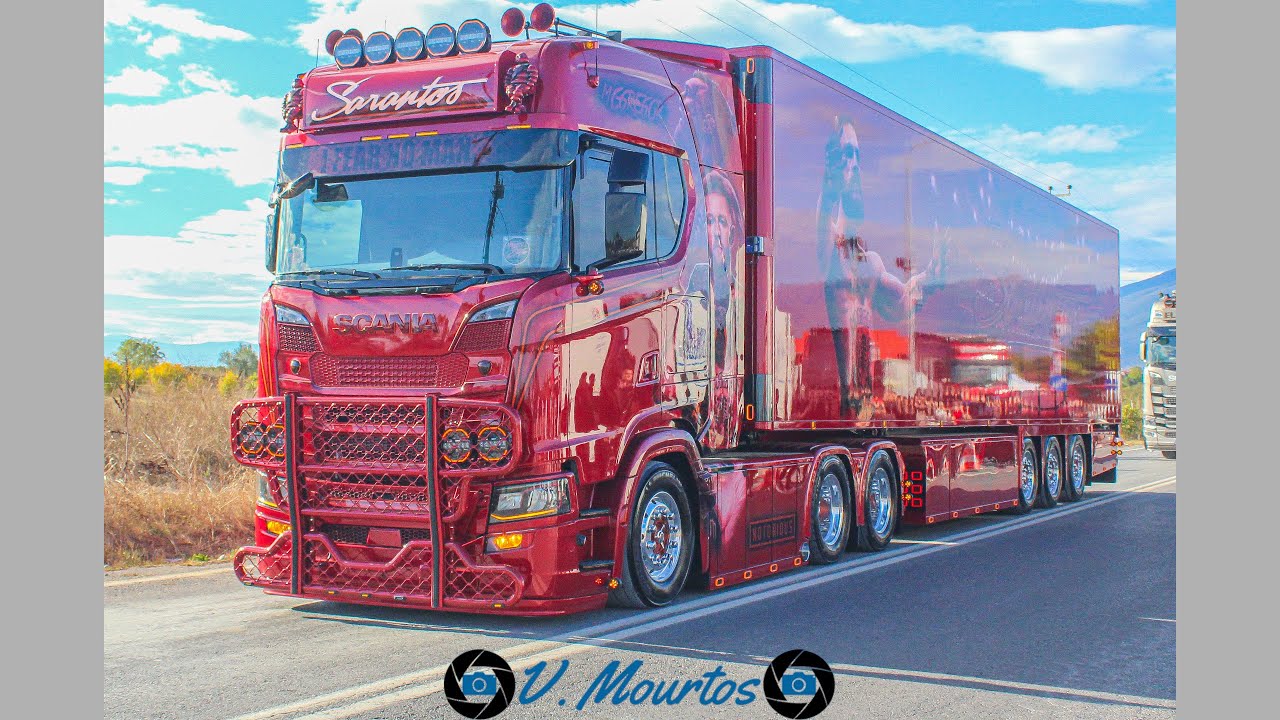 TRUCK SHOW AXOS 2025 EXIT |-| TRUCKS LEAVING SHOW with LOUD PIPES and SMOKE