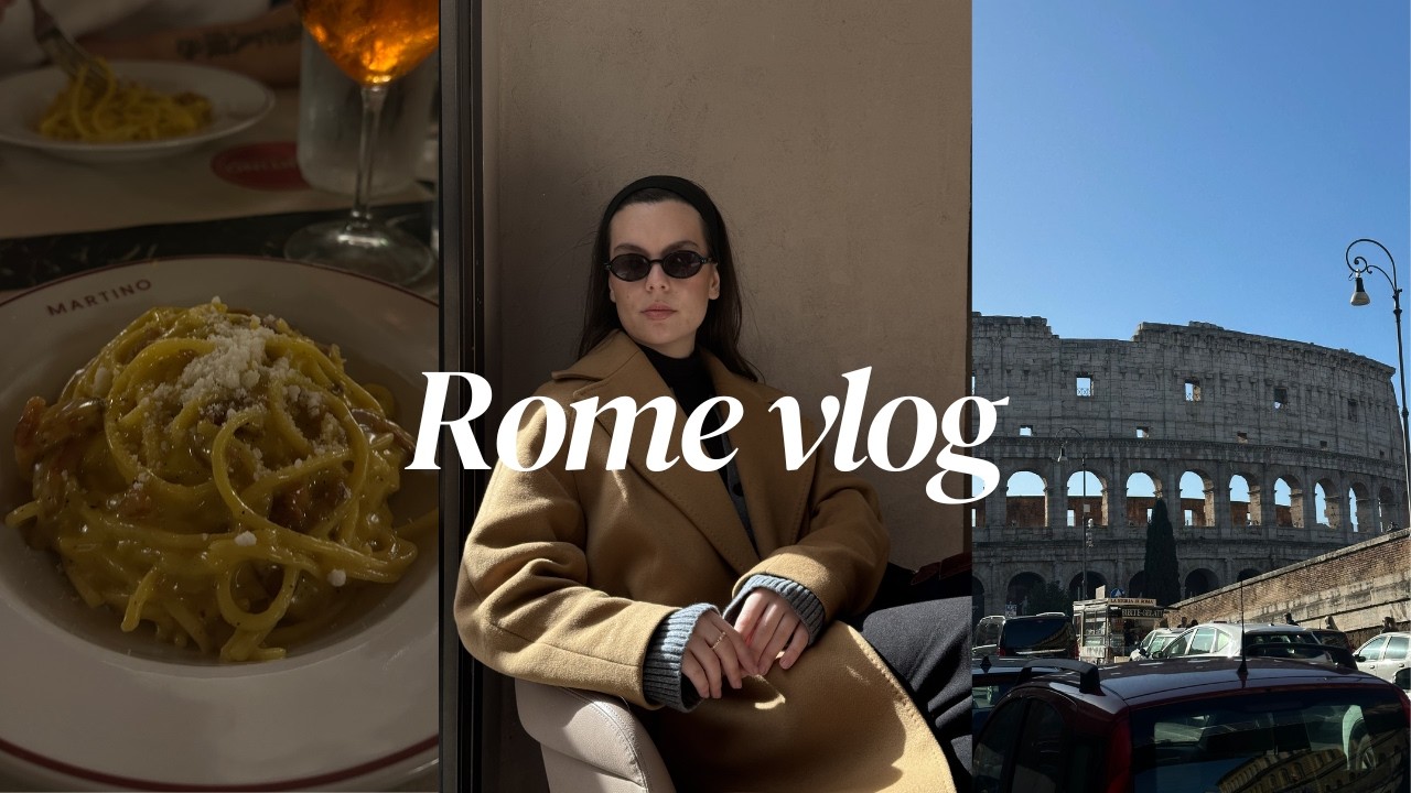 Rome vlog | amazing food places, a little bit of shopping, hidden spots for filming and lots of fun