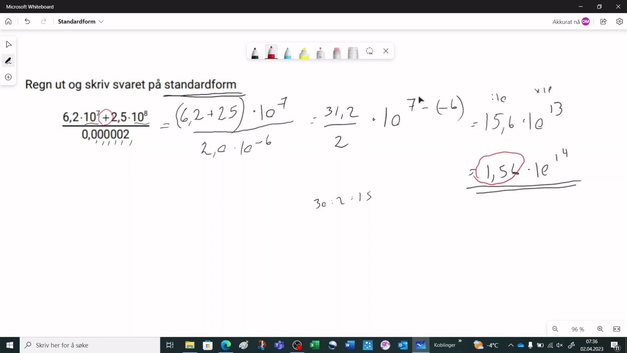 Hvordan Regne Med Standardform