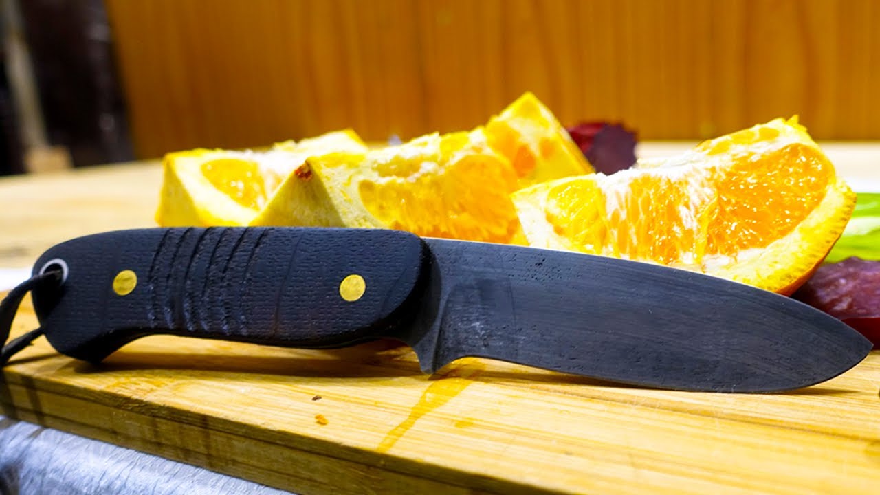 Knife Making Skinning Knife from old SAW