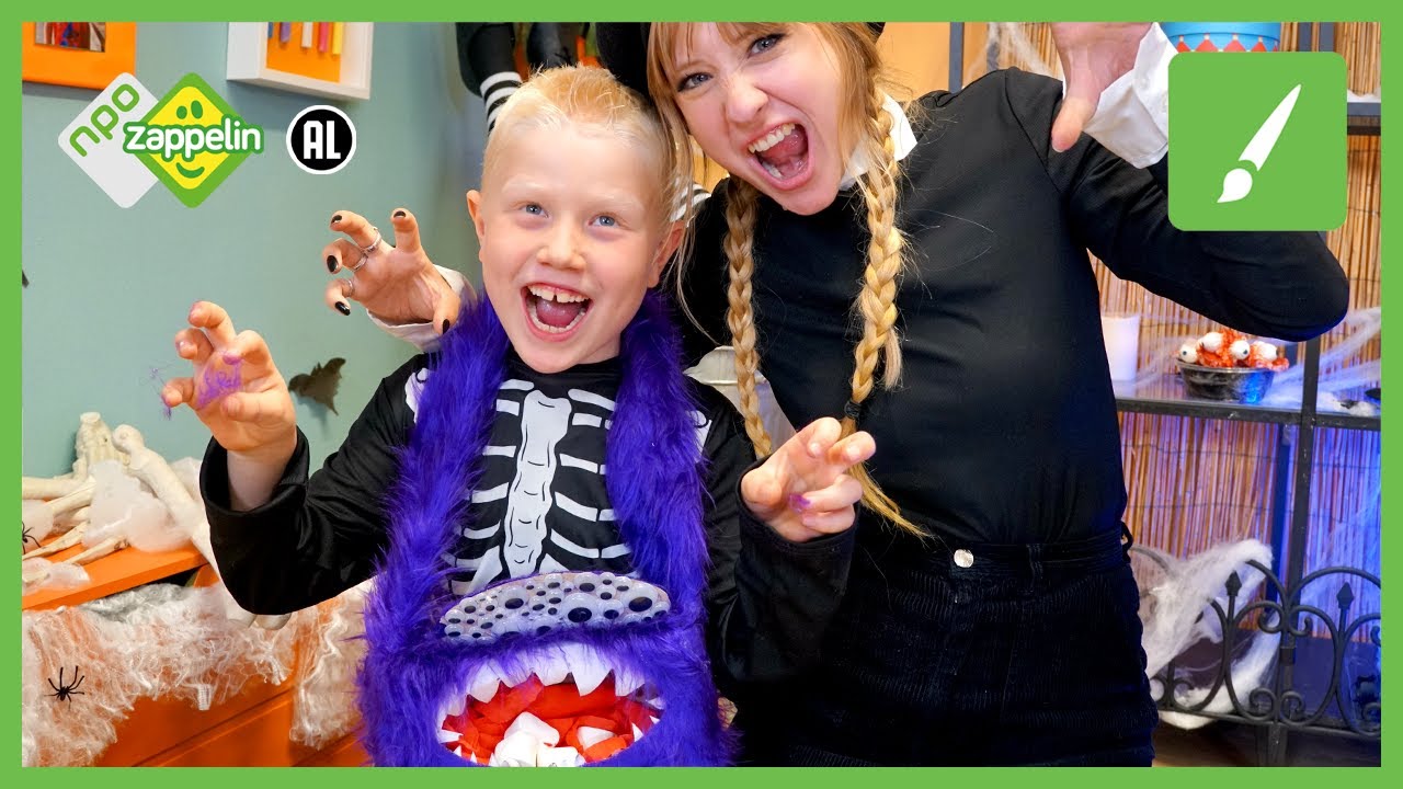 KNUTSEL EEN MONSTERTAS! | Halloween 🎃 Knutselfeest | NPO Zappelin