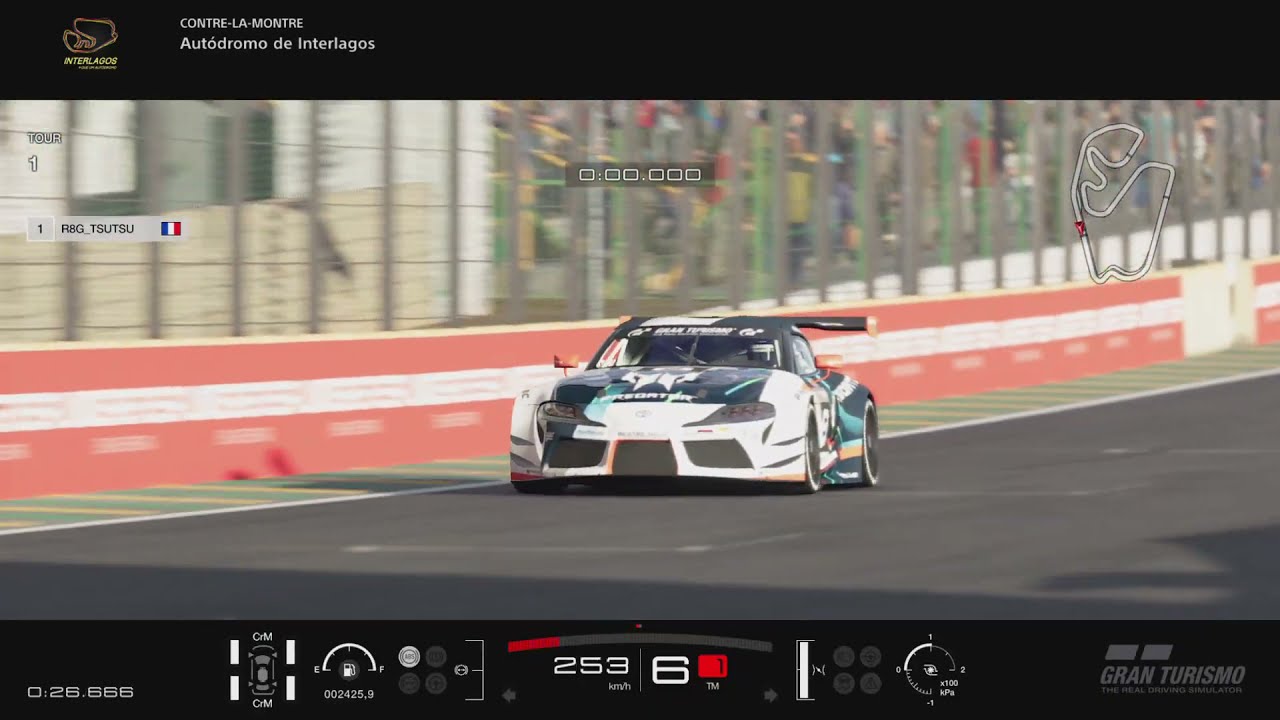 New Gran Turismo World Record on Interlagos, by R8G