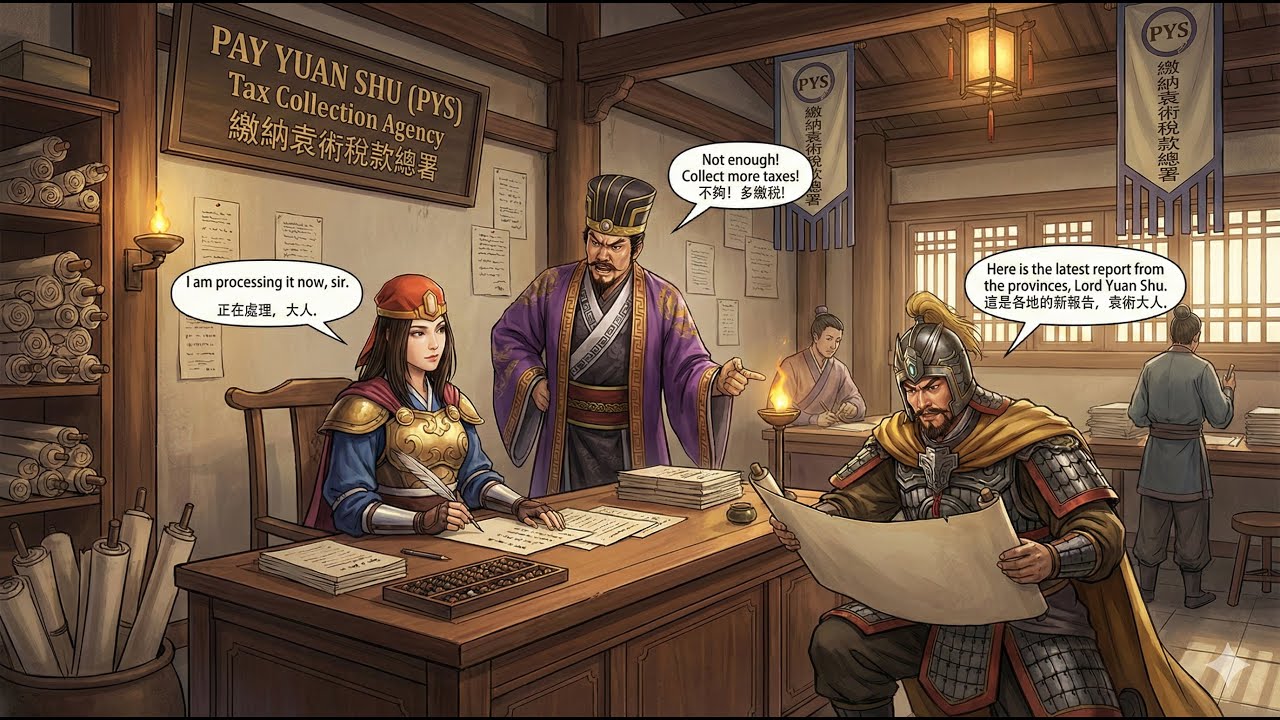 三國志8 Remake Romance of the Three Kingdoms 8 - 裴元術 Pei Yuanshu and the Realm Divide Tax Office Part 1