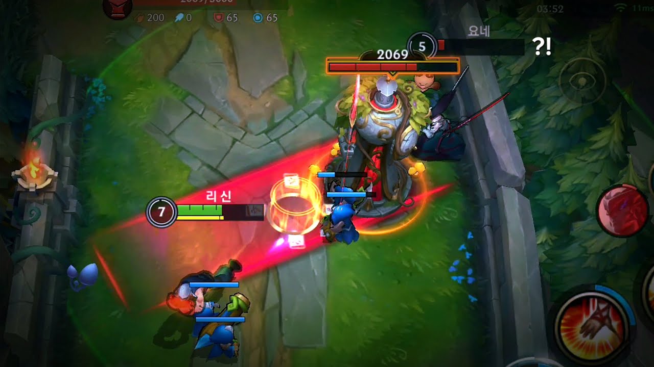 [와일드리프트] 라인전 날먹 탑리신..