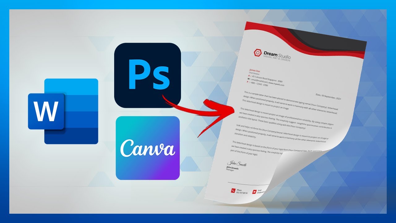 COMO FAZER PAPEL TIMBRADO UTILIZANDO O CANVA OU PHOTOSHOP + WORD | MÉTODO FÁCIL 2023