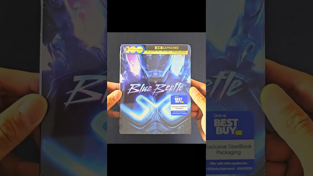 Blue Beetle Best Buy Steelbook 4k UltraHD Bluray Unboxing 