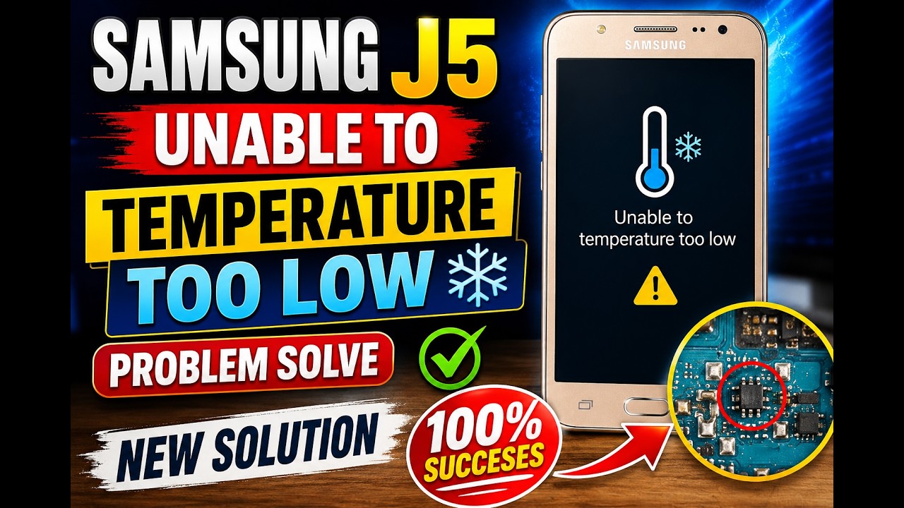 Samsung J5 Unable to temperature too low Problem Solve | New Solution | 100% Succeses