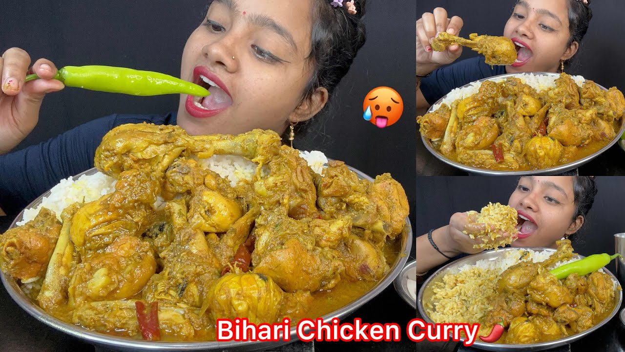 Bihari Style Spicy Chicken Curry 🔥🥵 Big Bites 🤤