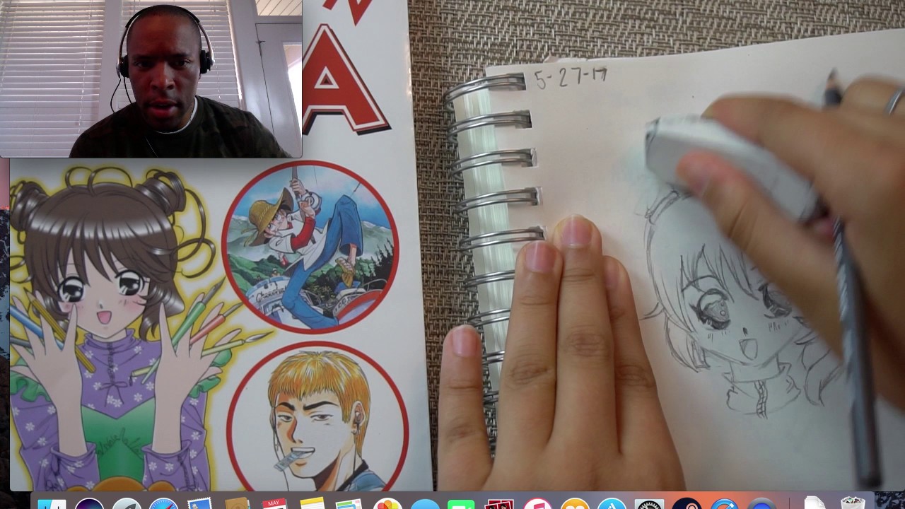 Drawing Anime art Father/Daughter challenge!