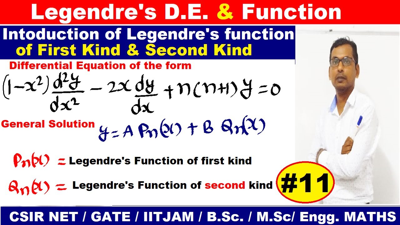 #11 Legendre's Differential Equation and function | Introduction of Legendre's Function |