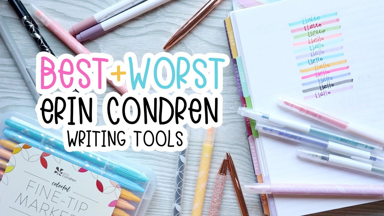 Best + Worst ERIN CONDREN Writing Tools | HanCanPlan