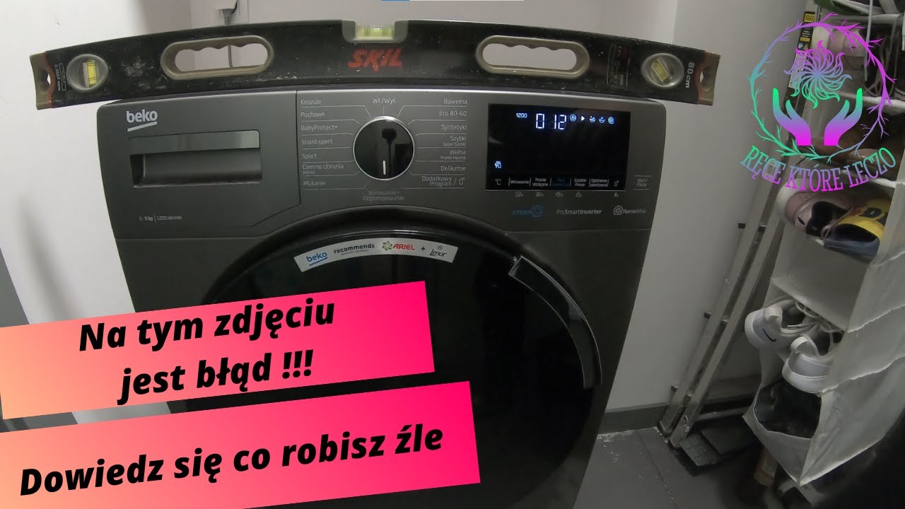 Pralka skacze? Jak wypoziomować pralkę PRAWIDŁOWO