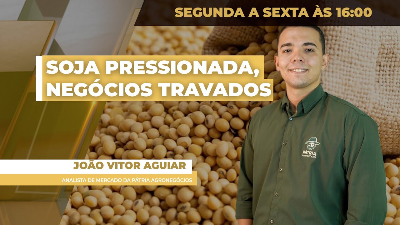 Mercado brasileiro da soja tem novo dia de baixa nos preços e mercado travado nesta 5ª feira