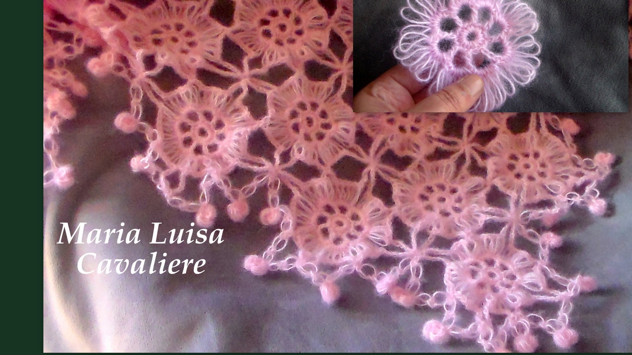 Fiori di primavera scialle all'uncinetto tutorial