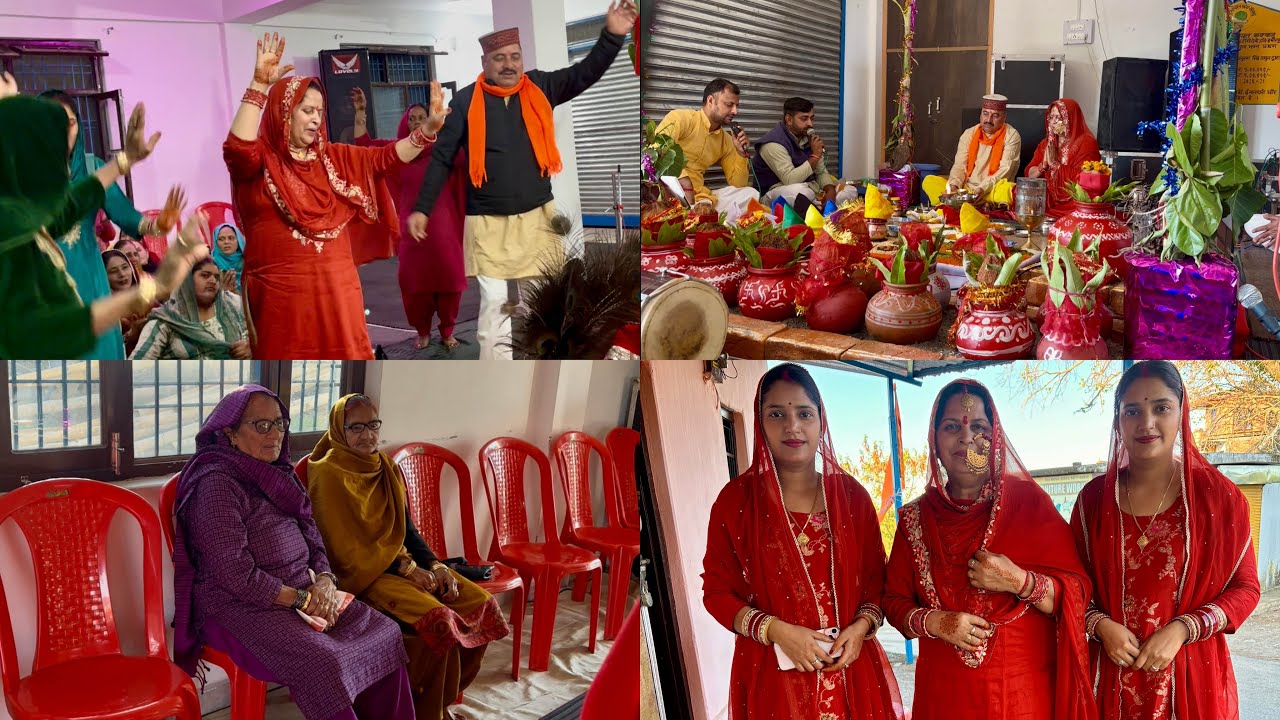 आज सास-ससुर जी ने सबके सामने डांस किया 💃#twins #himachal #village 