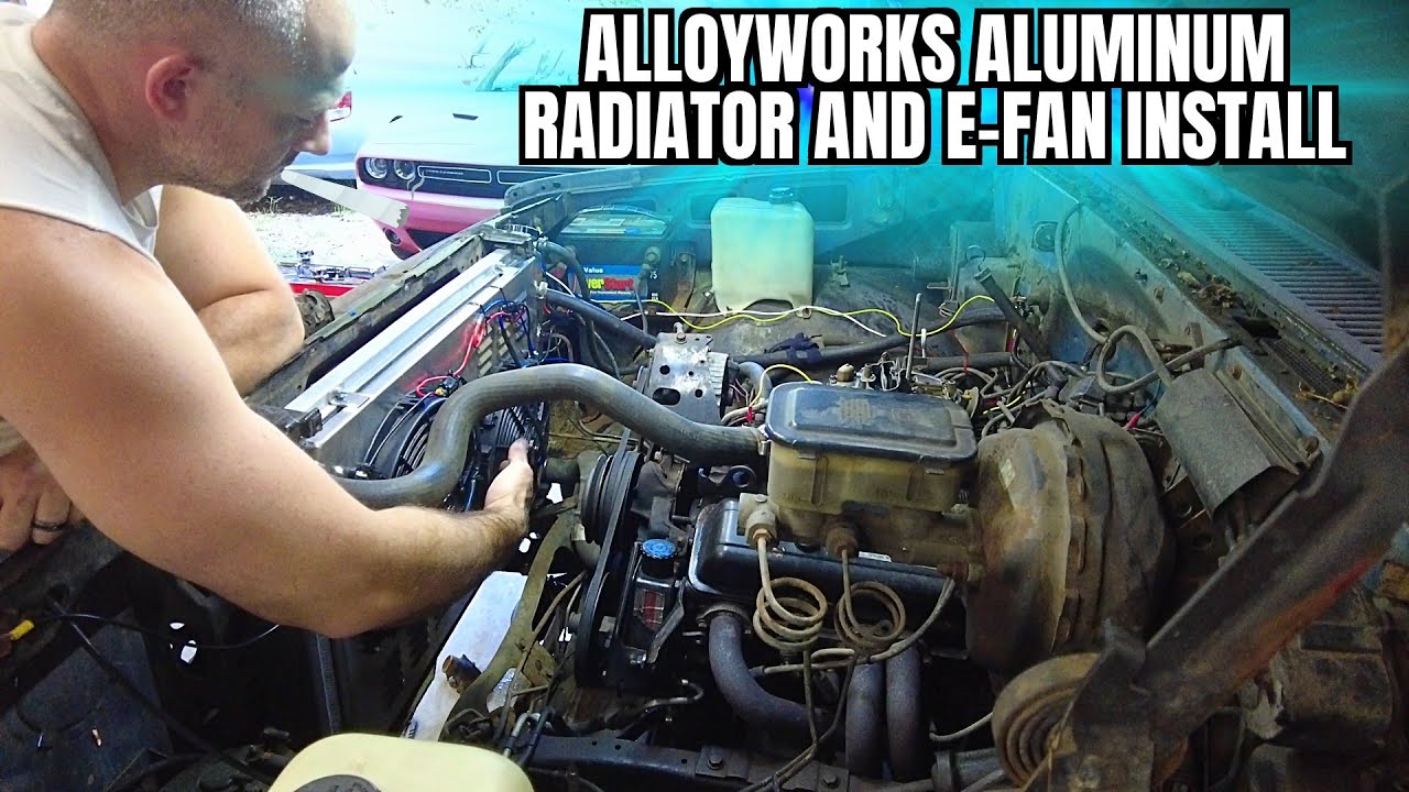 How to install an Aluminum Radiator and Electric fans from Alloyworks