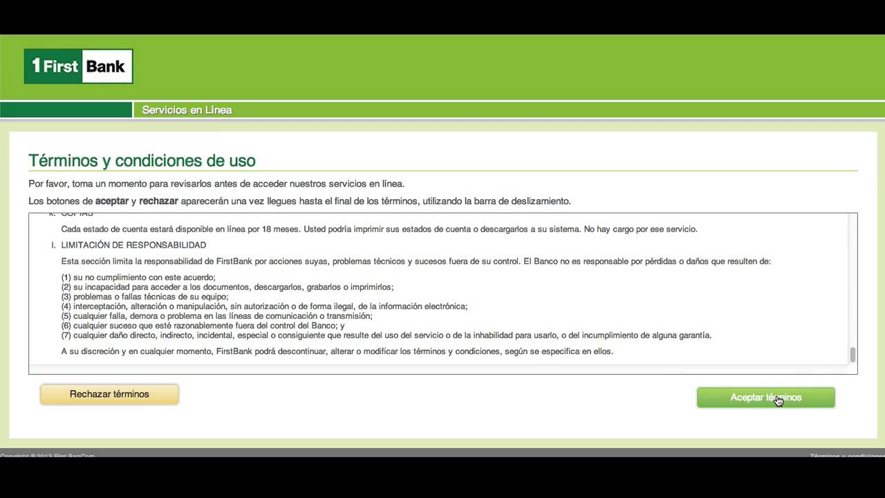 FirstBank - e-Statements Tutorial