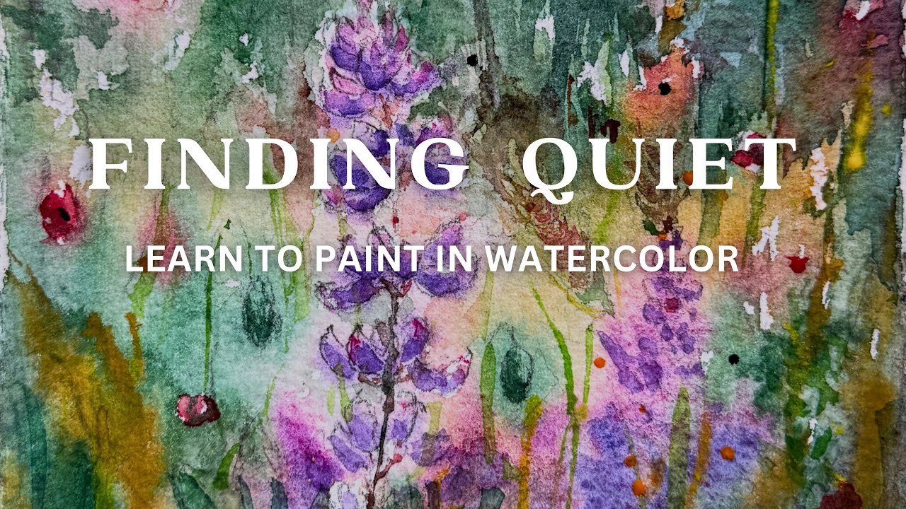 What Happens When You Paint Lupines on Two Papers? (A Story of Quiet Inspiration)