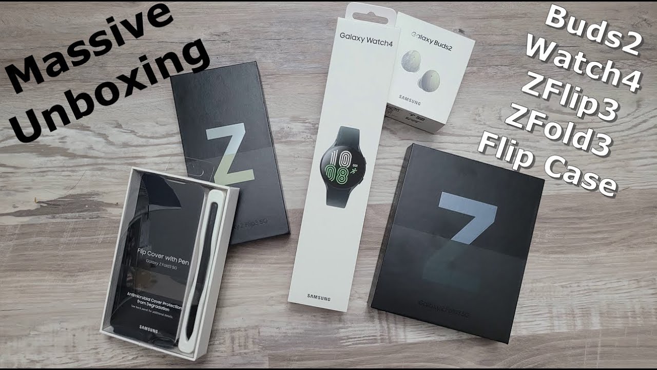 Ultimate Samsung Unboxing - Z Flip3, Z Fold3, Watch4, Buds2 & Fold3 Case
